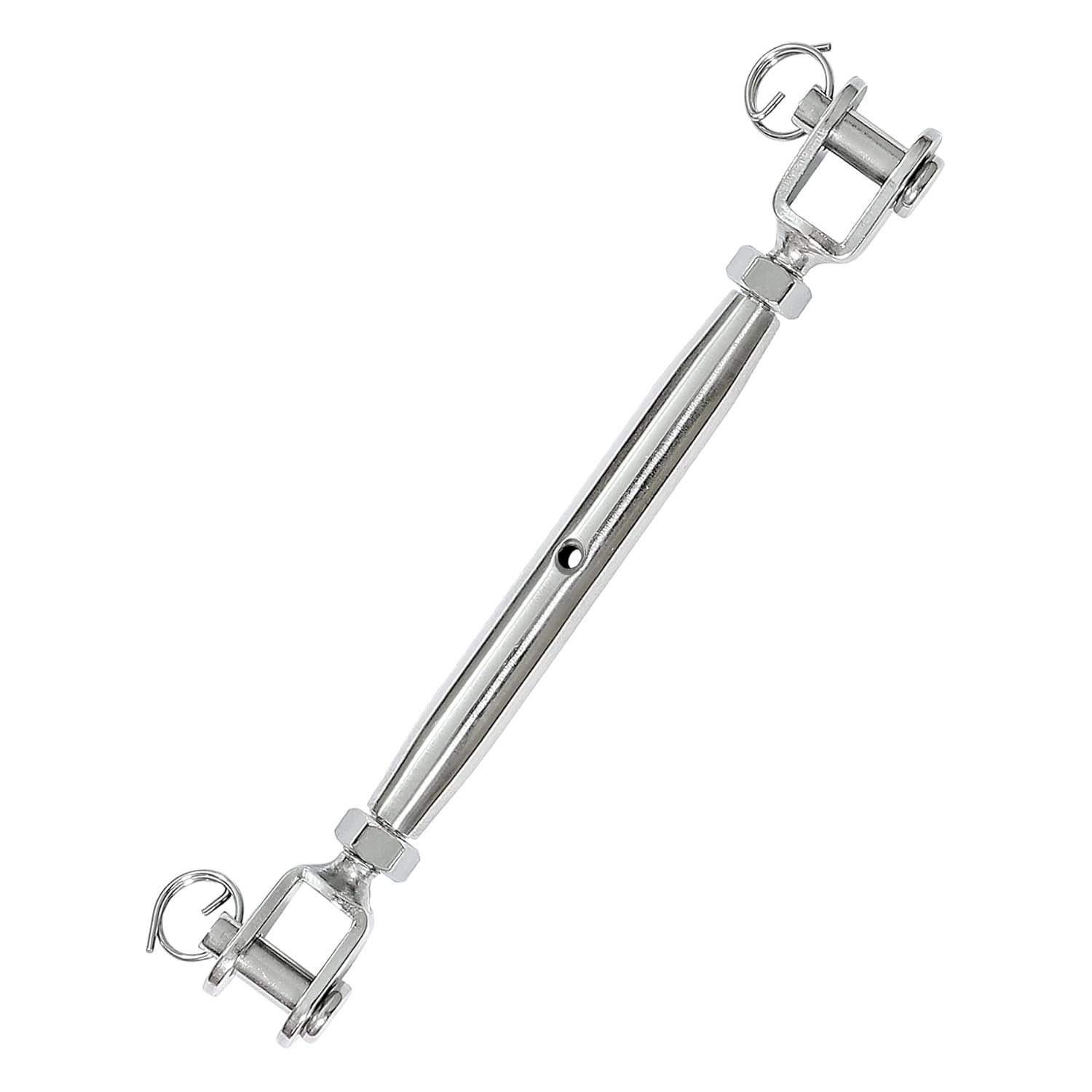 2PCS M6 Jaw and Jaw Turnbuckle, Stainless Steel Turnbuckle Heavy Duty Turn Buckl