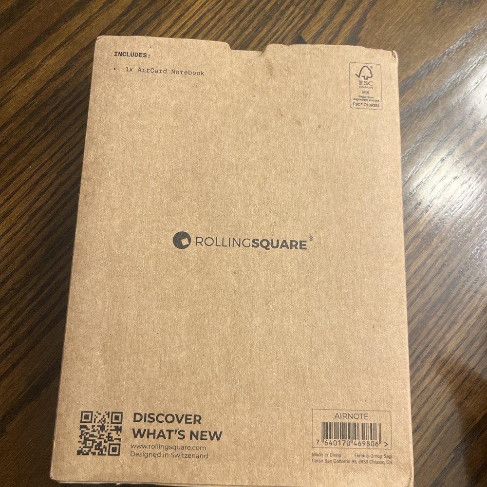 Rolling Square Aircard Notebook