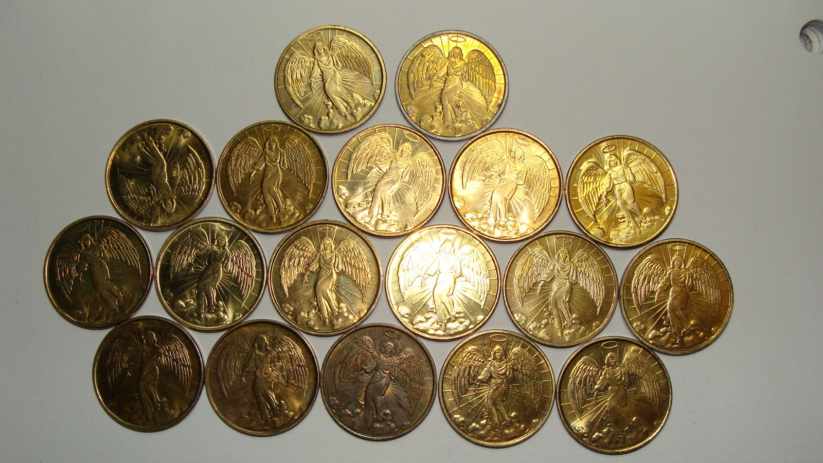 Guardian Angel token for luck and protection.