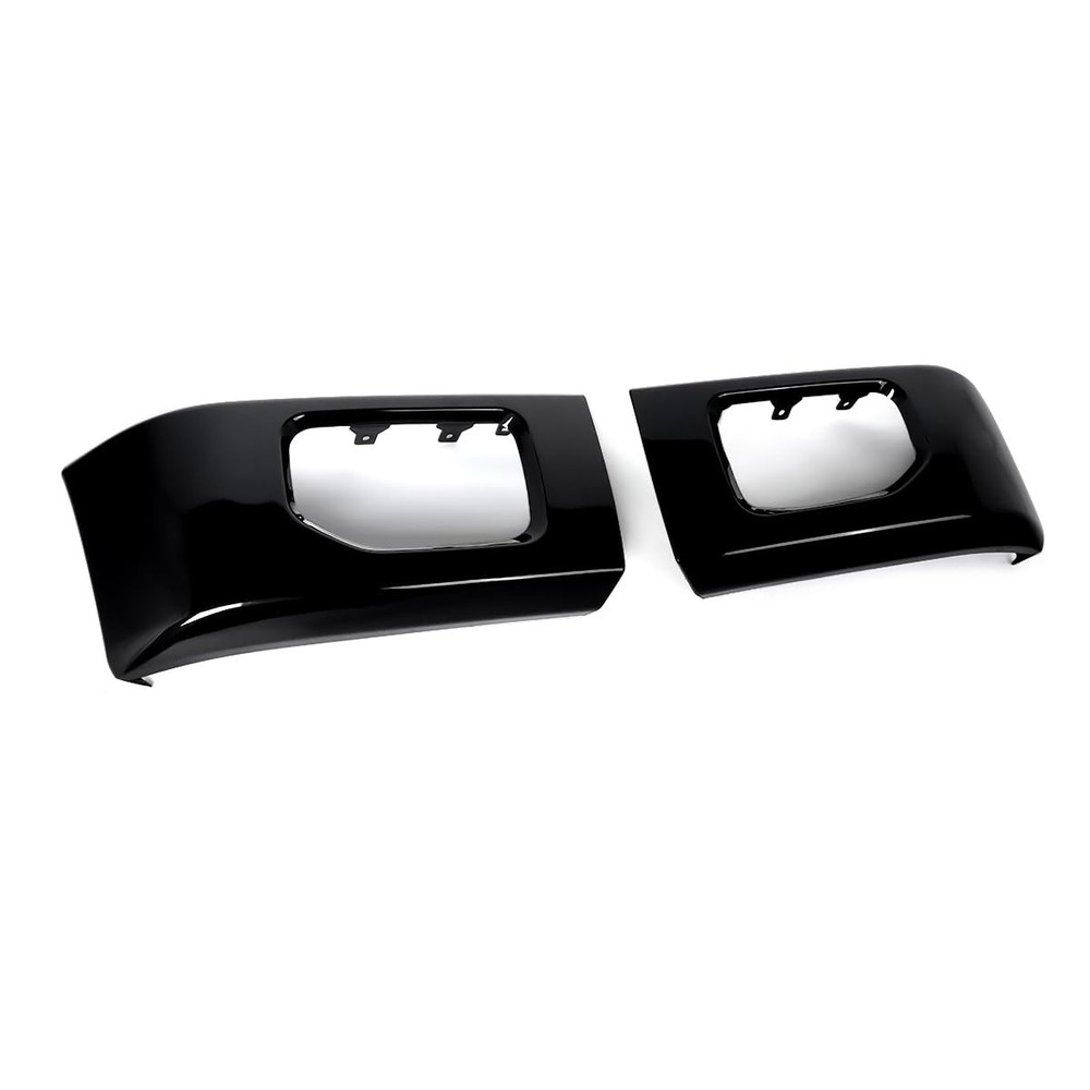 Front Bumper End Cap Set Shadow Black for F150 2015-2017 Replace FL3Z17K832APTM