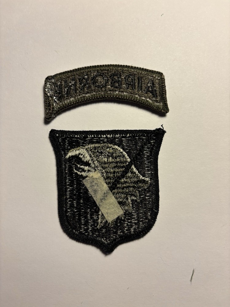 101st Airborne Division with Tab U.S. Army Patch - Reversed Combat Patch