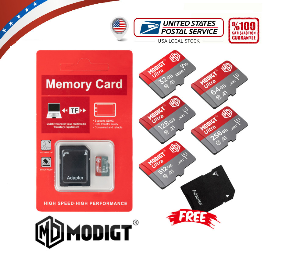 Micro SD Card Ultra Class 10 SDXC SDHC Memory Card for Dash Cams Android lot