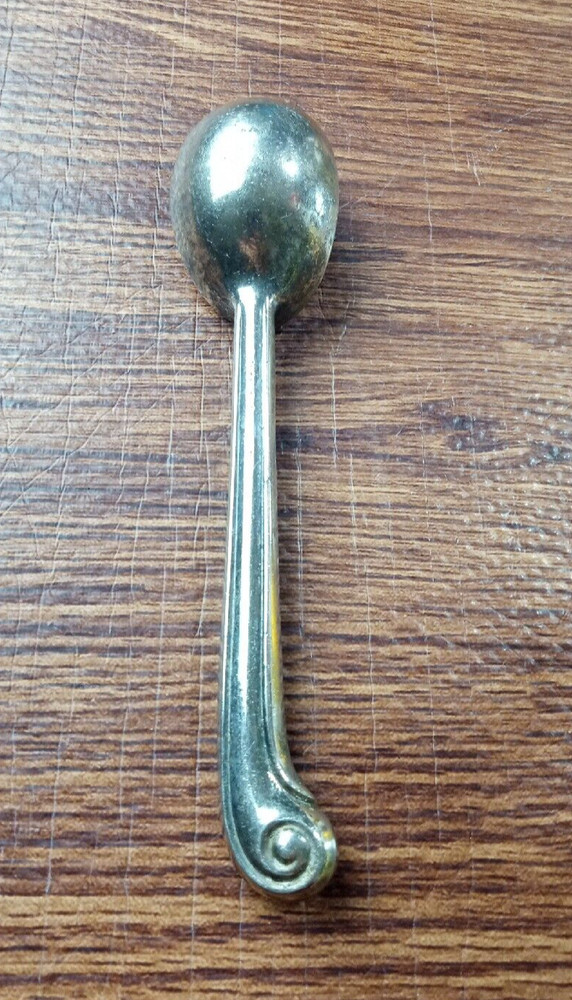 Vintage Sheffield Silverplate Ice Cream Melon Scoop Utensil Swirl Wave Handle