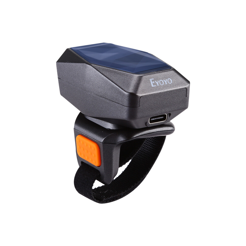 Eyoyo Mini 2D Barcode Scanner Wearable Ring Bluetooth Fnger Reader For iPhone PC