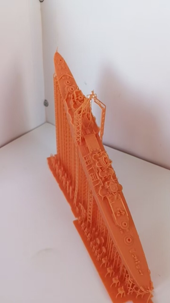 3D Printed 1/700 Roman Commander Class Large Destroyer Unpainted Model Kit-