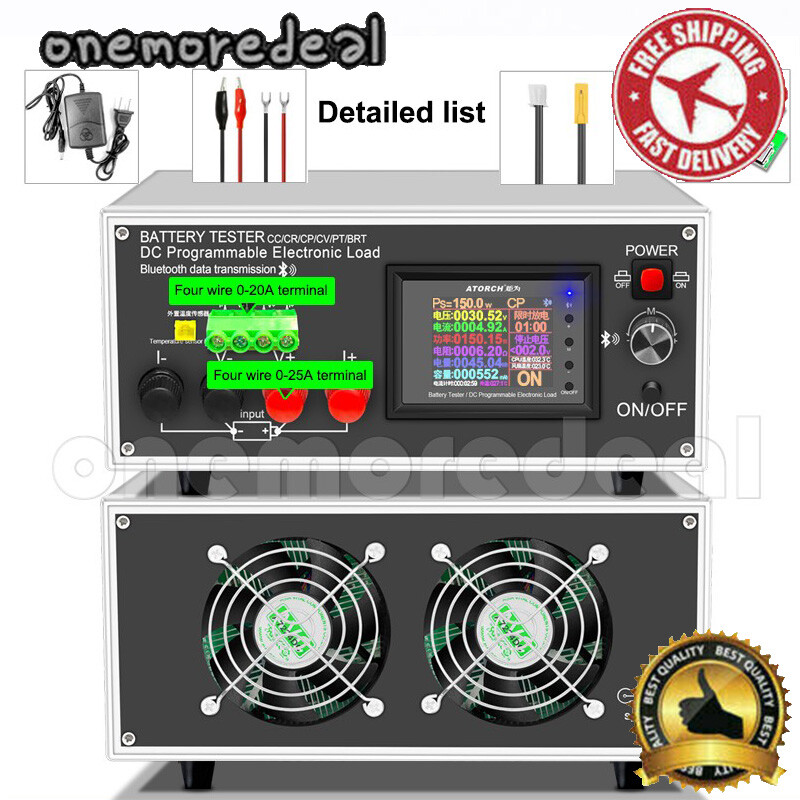 DLB450 Battery Tester DC Programmable Electronic Load CC/CR/CP/CV/PT/BRT 200V