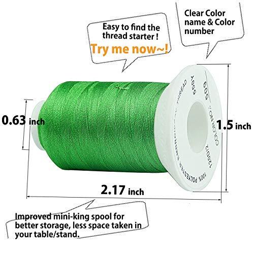 32 Colors Polyster Embroidery Machine Thread Kit 550Yards Each Spool
