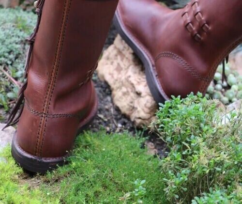 Viking leather Boots Replica Vikings Early Medieval Middle Ages Viking Shoes