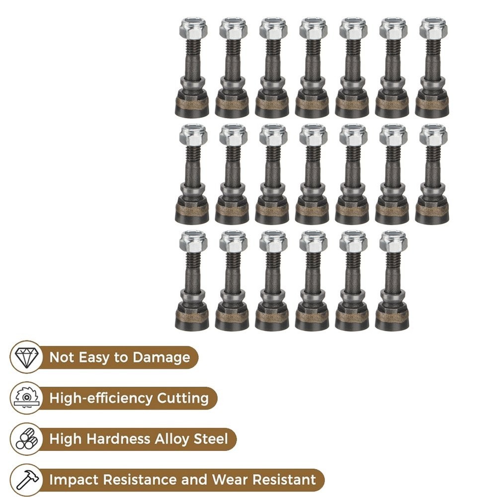 20 Pack Stump Grinder Teeth Compatible with 500 Series Replace For Stump Removal