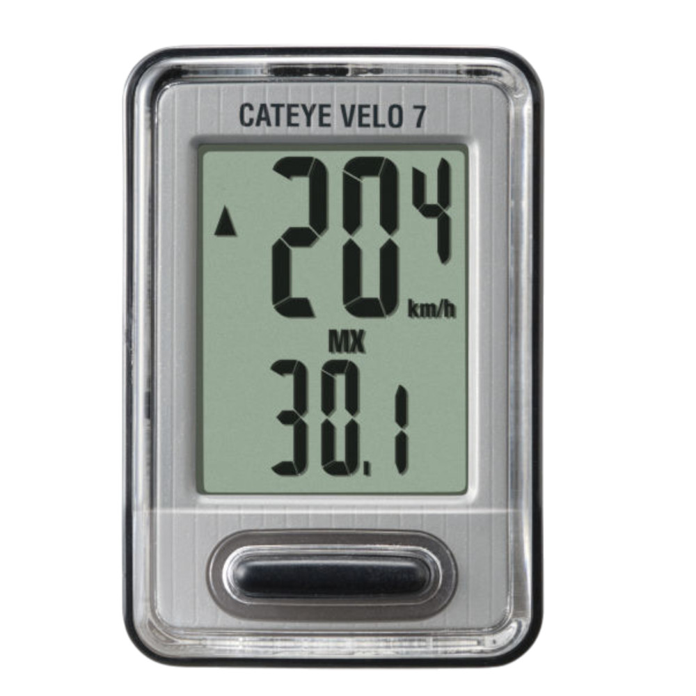 CATEYE Velo 7 Bike Computer Wired Distance - Speed - Time