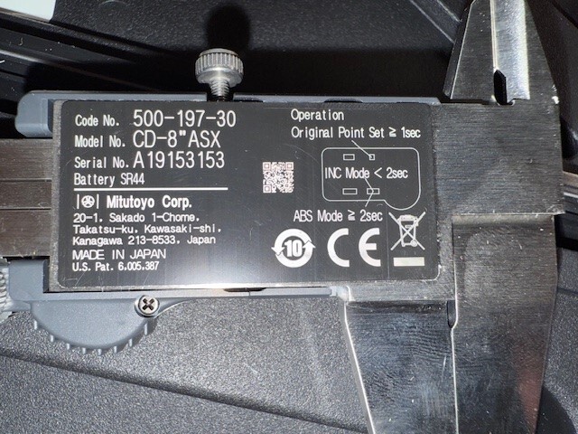 Mitutoyo 500-197-30 CD-8" ASX Digimatic Caliper