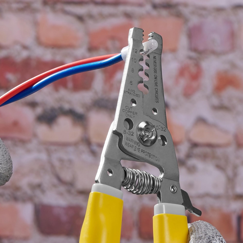 KATA 7 Inch Wire Stripper, Cutter, Stripping/Cutting Tool for Yellow