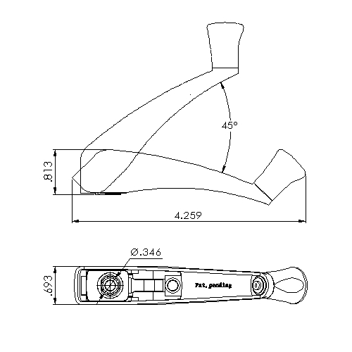 1 PC Casement Window Operating Folding Handle 1670BEIGE