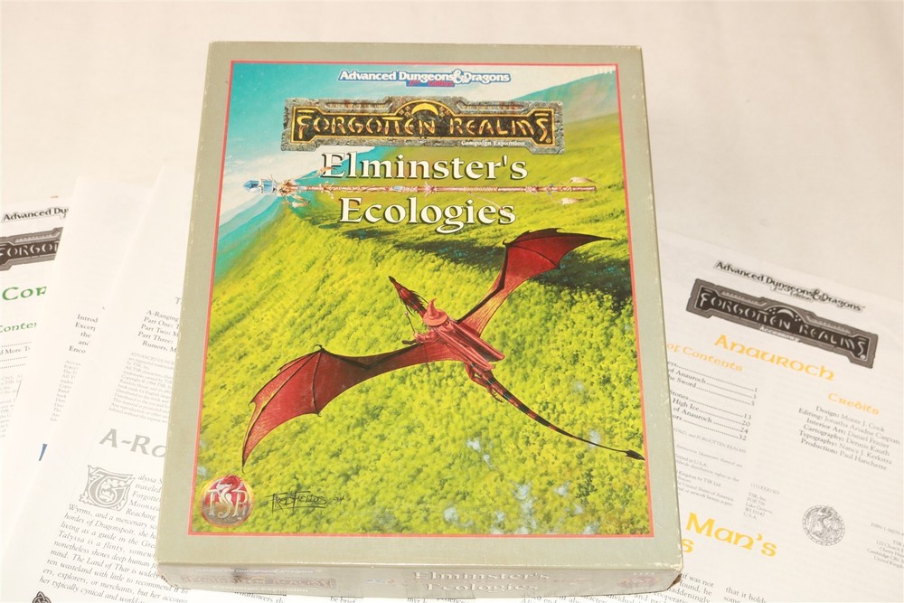 ELMINSTER'S ECOLOGIES - Complete Boxed Set - AD&D Forgotten Realms Expansion