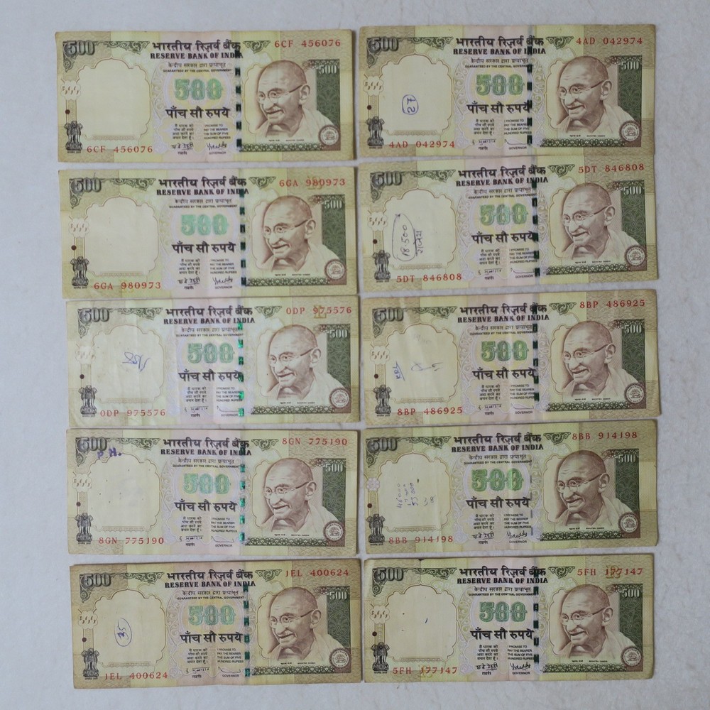 India 500 Rupiee  (10 PCS)