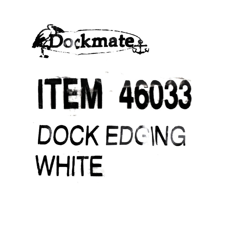 Dockmate Boat Molded Dock Edging 46033 | White 20Ft Roll