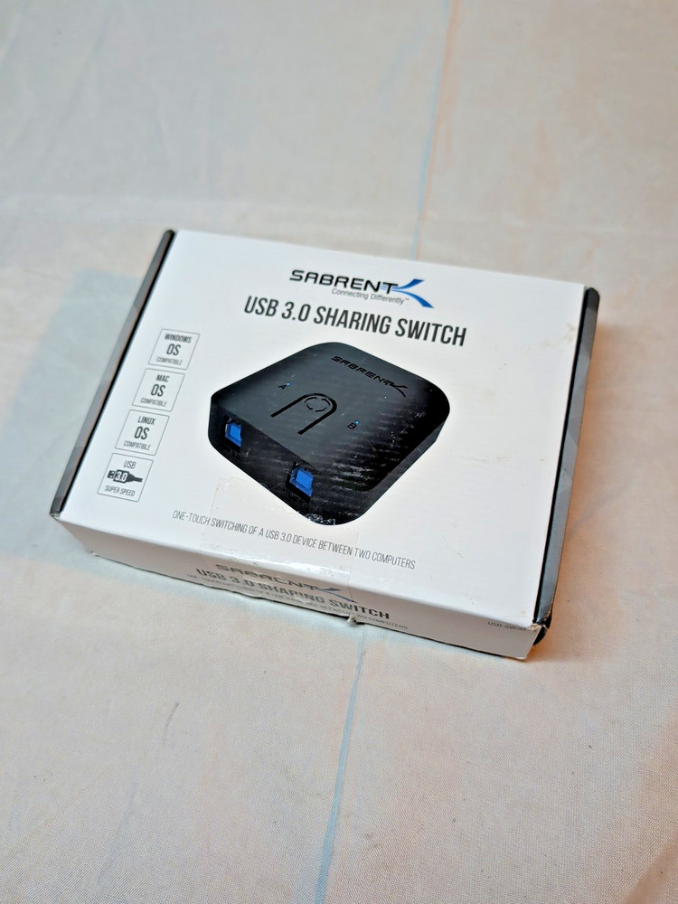 Sabrent USB 3.0 Sharing Switch 2 Computers 1 Device KVM Splitter Open Box