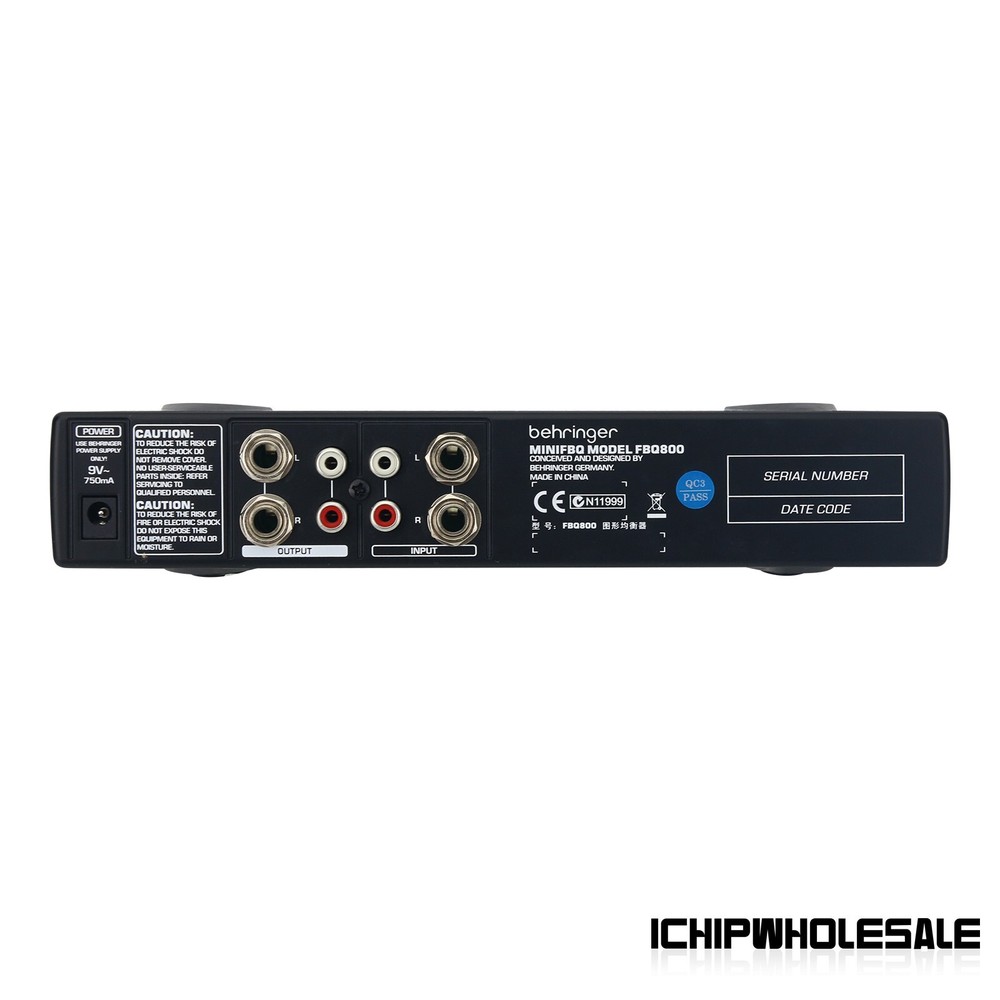 FBQ800 Ultra-compact 9Band Graphic EQ Equalizer Feedback Suppressor Anti-howling