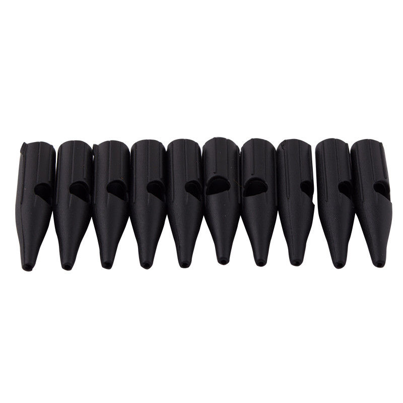 100pcs Sterilized Permanent Makeup Eyebrow Needle Caps Plastic Nozzle Tips 1R-3R