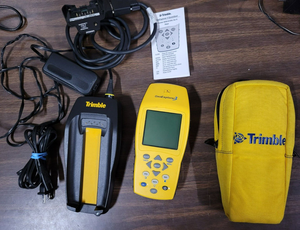 Trimble GeoExplorer 3 GPS Data Collector 38376-00 Base w/Data Cable & Adapter