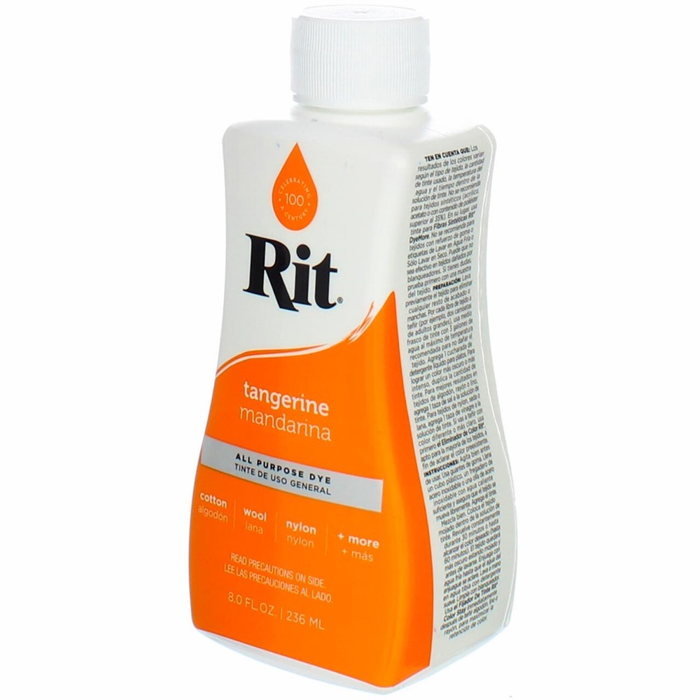Rit All-Purpose Liquid Dye, Tangerine, 8 fl oz