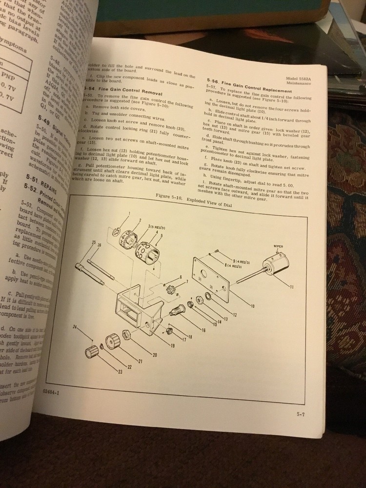 HP 5582A Linear Amplifier Manuel 1968