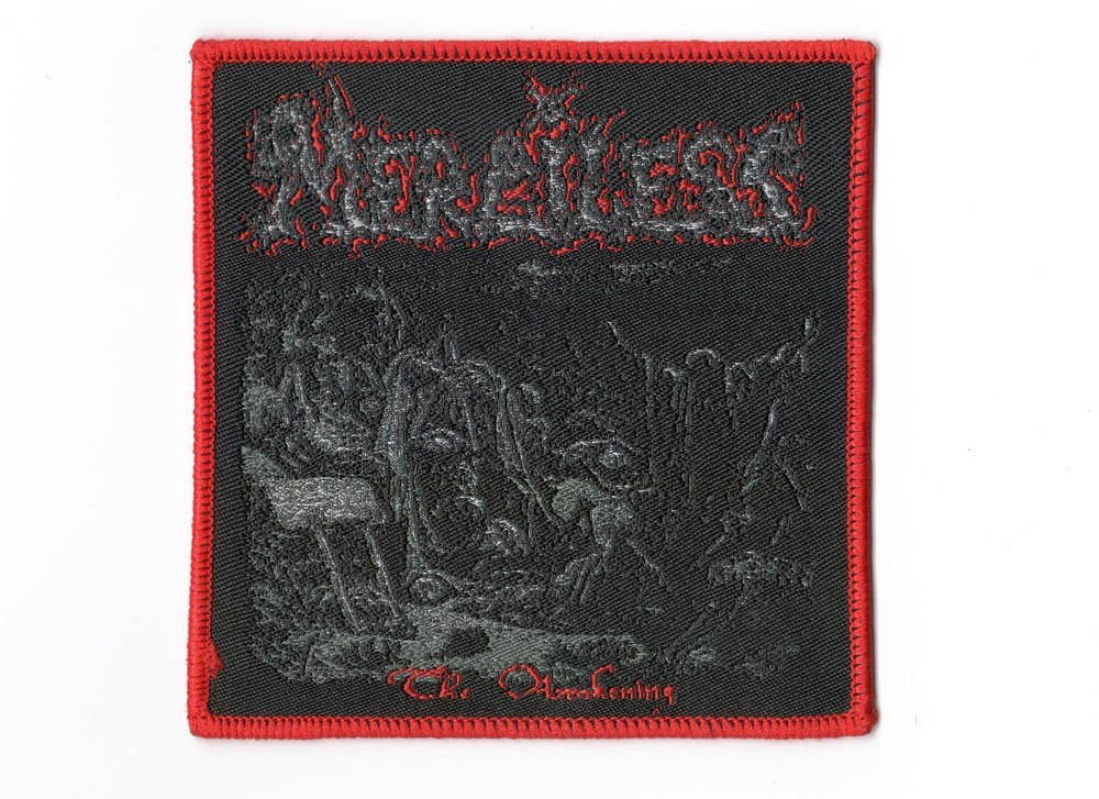 MERCELISS  ,THE AWAKENING ,SEW ON RED BORDER WOVEN PATCH