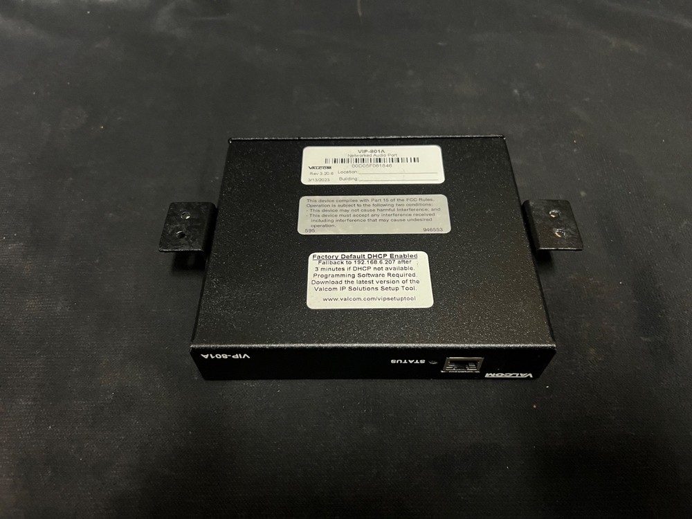 Valcom VIP-801A Network IP Single Port Gateway Audio Page Zone Extender Module