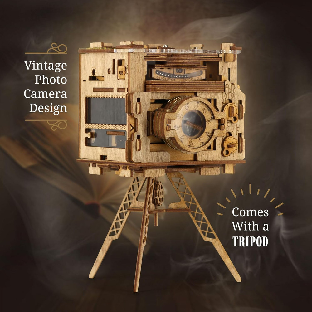 Cluebox PRO - Sherlock'S Camera - Escape Room Game - Sequential Puzzle Box - 3D