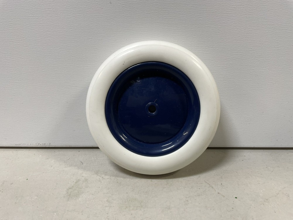 Rubber Tire Bore White With Blue Rim