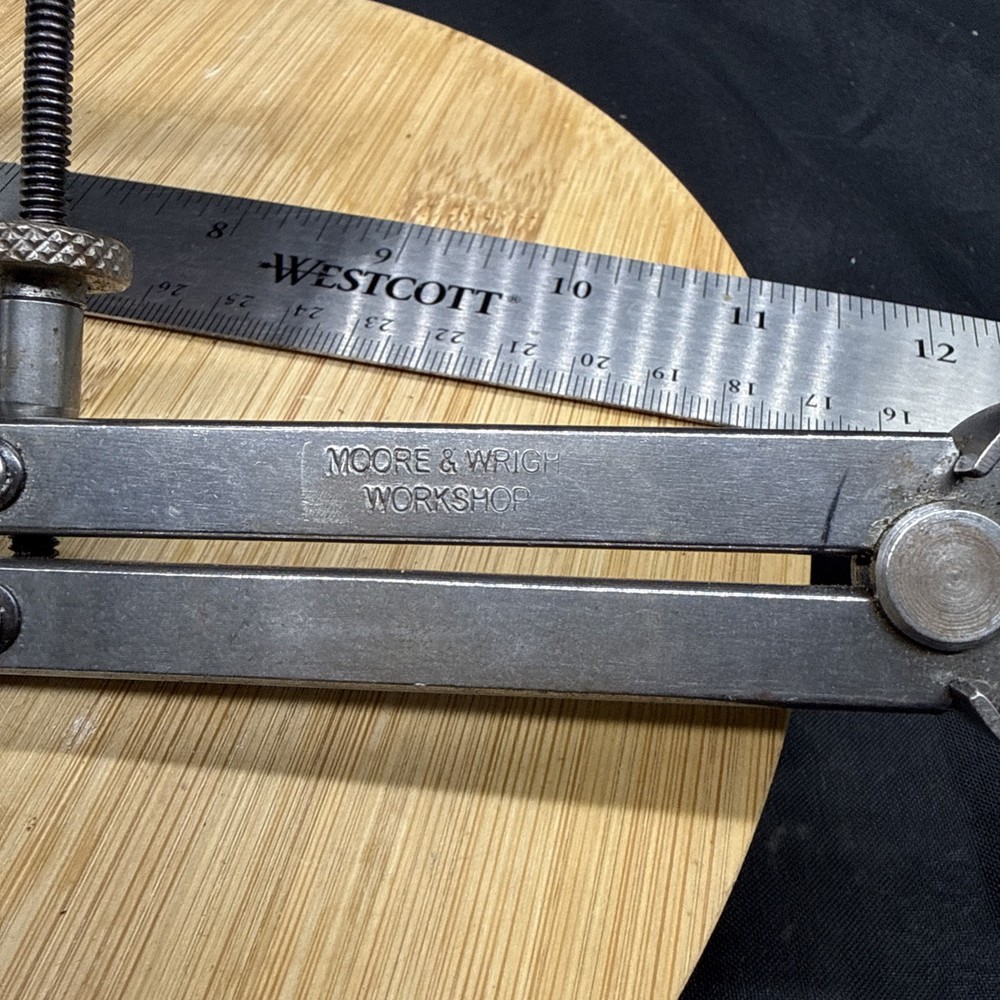 Vintage Moore & Wright Inside Calipers 12” Long Legs