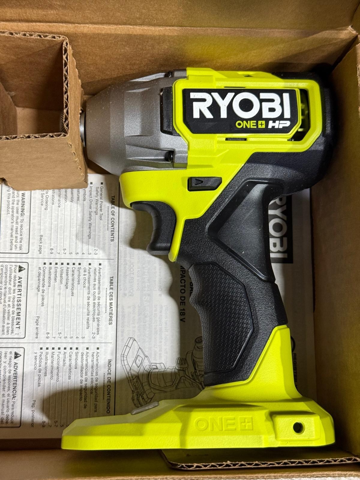 Ryobi PBLID01B 18V Brushless Cordless 1/4 in. Impact Driver(Tool Only)