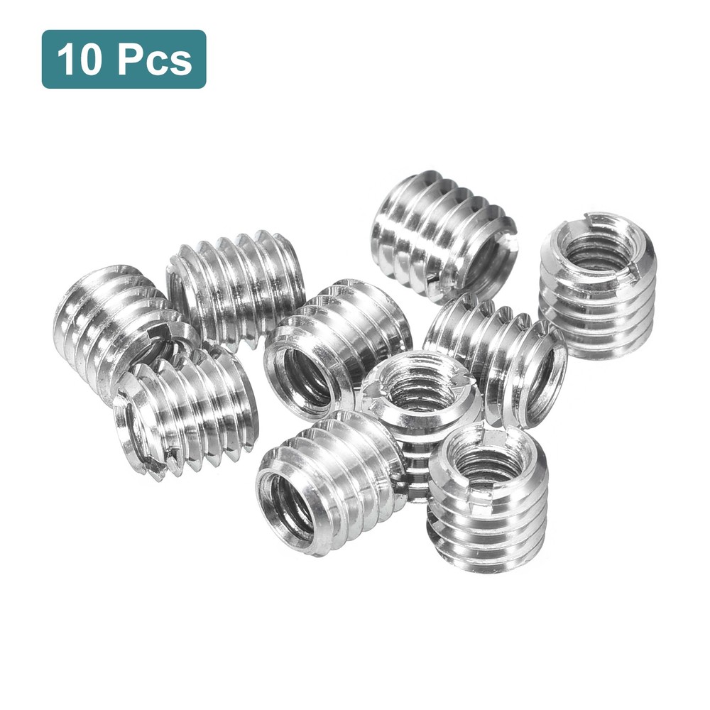 10Pcs Threaded Inserts, M4-0.7x6 & M6-1x6 Thread Repair Insert
