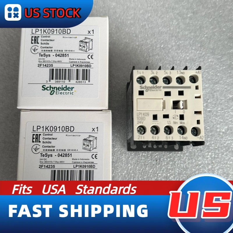 1PCS LP1K0910BD Schneider New Contactor: Expedited Shipping US In-Stock