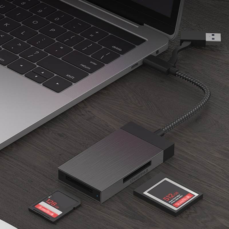 Lightweight Cfe B Card Reader With USB 3.1 Plugs Play Functionality
