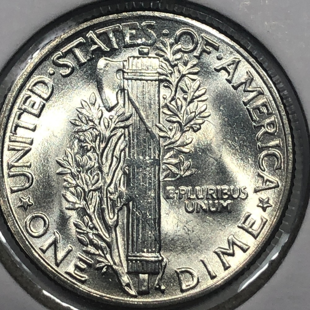 1945 - Uncirculated Mercury Silver Dime - #19449