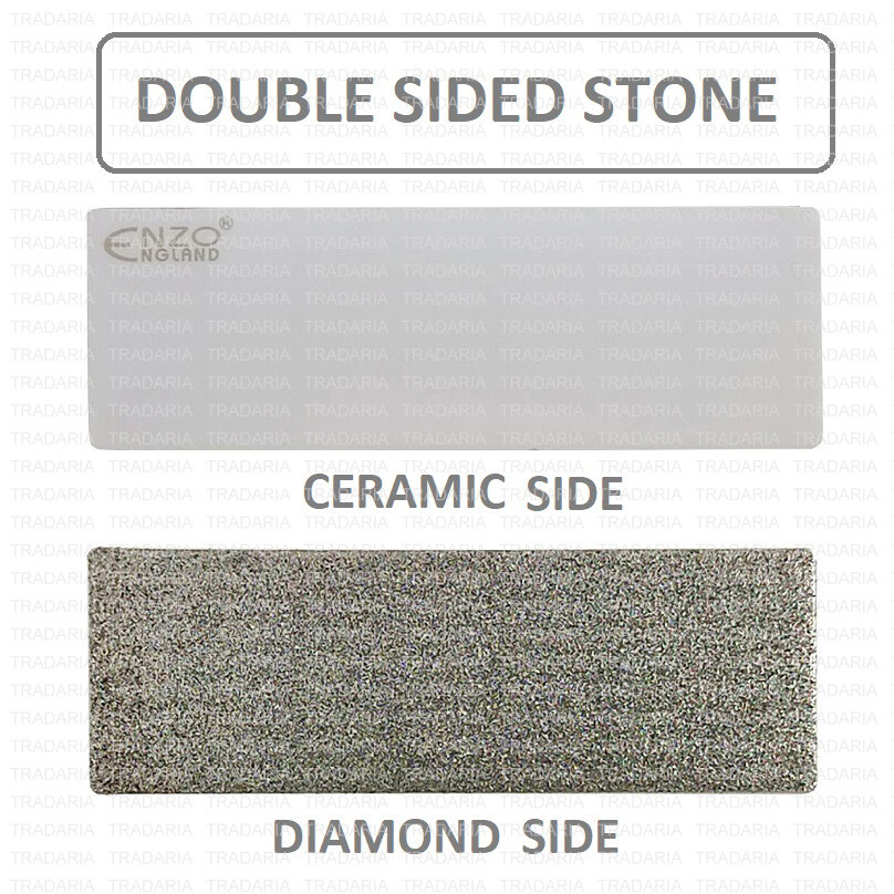 POCKET SIZE CERAMIC DIAMOND STONE SHARPENER SHARPENING HONING GRINDING FINE EDGE