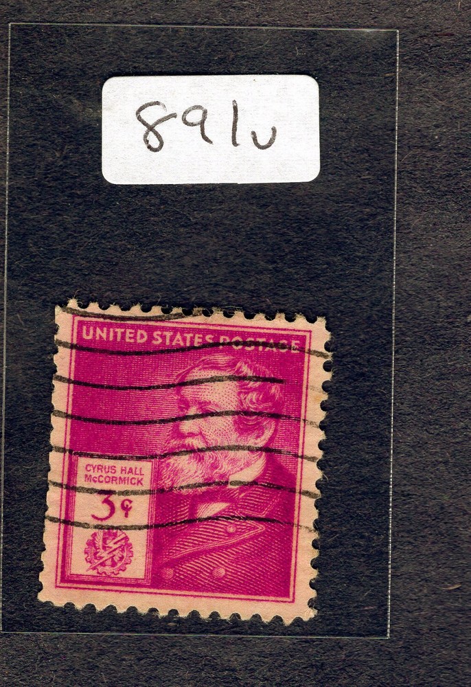 1940 Stamp #891 Cyrus Hall McCormick Used