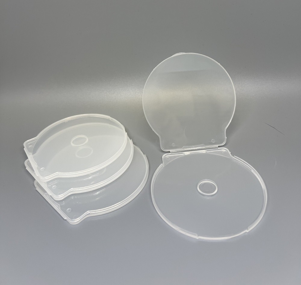 10 PCS NEW SLIM 3" MINI CD CSHELL POLY CASE, CLEAR, JS107