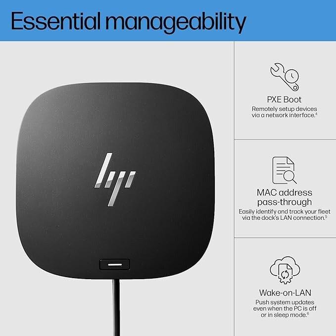 HP USB-C Dock G5-11-in-1 Adapter for Both USB-C and Thunderbolt-Enabled Laptops