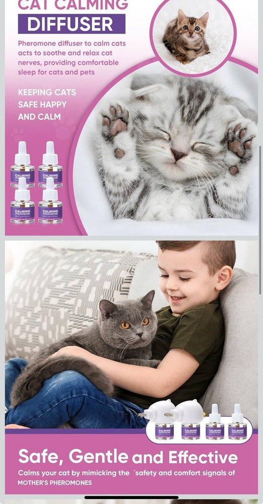 Cat Calming Pheromone Diffuser Effectively Relieve Anxiety Stress