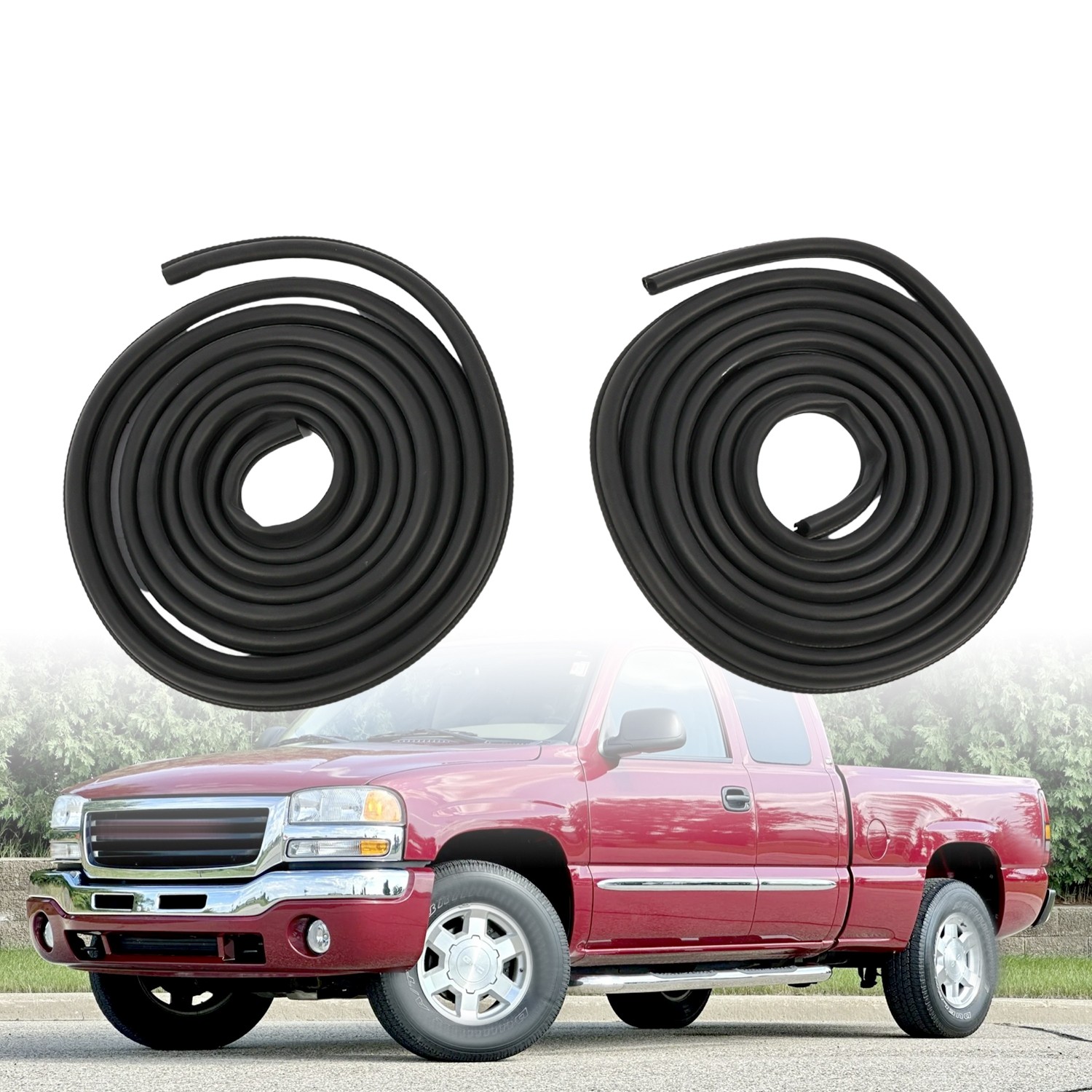 For 2000-2006 Silverado Sierra X-Cab Extended Cab Door Seal SET Weatherstrip