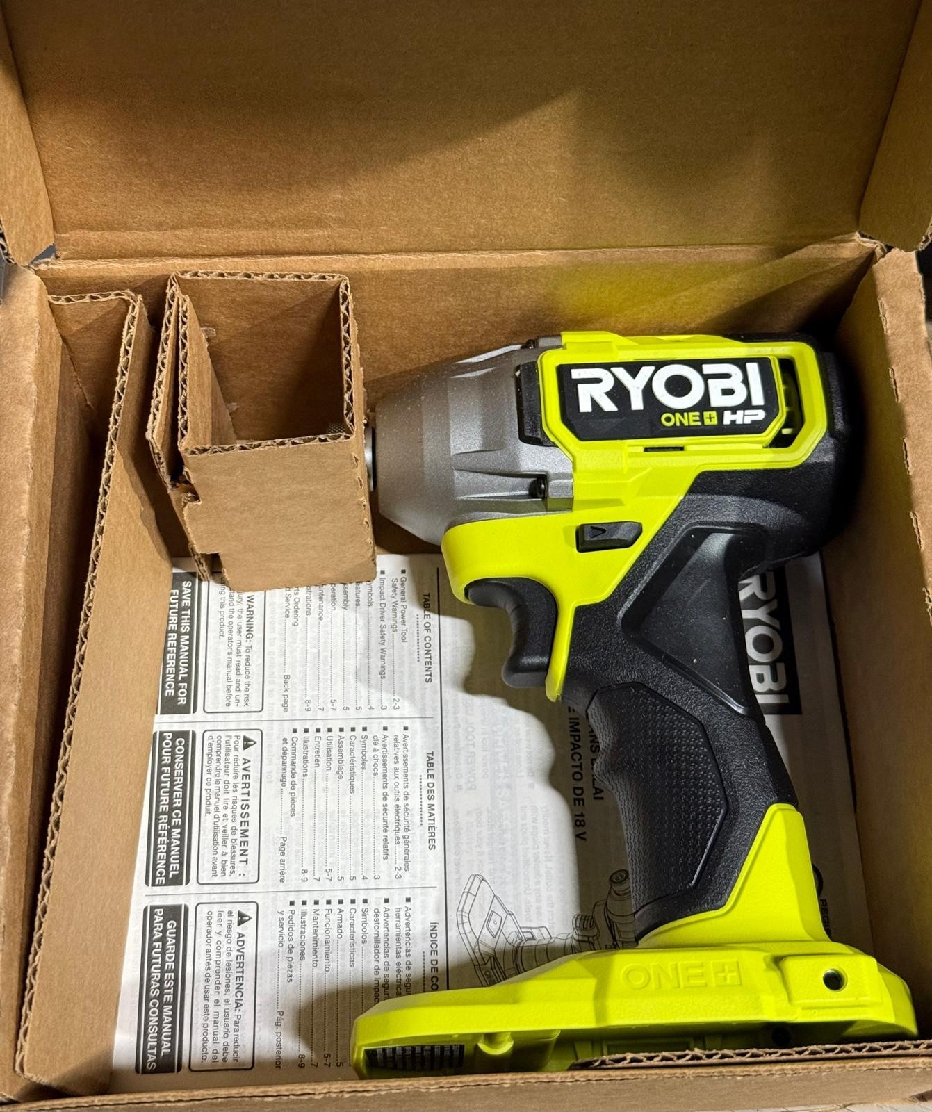 Ryobi PBLID01B 18V Brushless Cordless 1/4 in. Impact Driver(Tool Only)