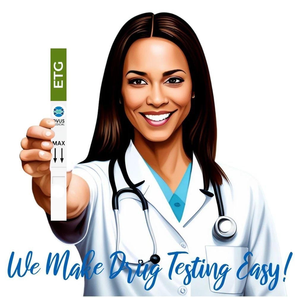 Alcohol (ETG) Testing Strips Rapid Urine Test Strips 80 Hour Detection | 25 PacK