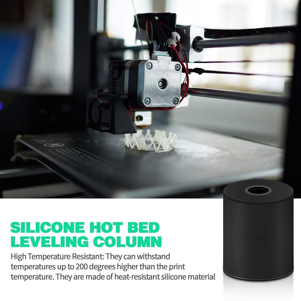 3D Printer Heat Bed Leveling Silicone Columns Solid Mounts For Ender 3 CR10 8Pcs