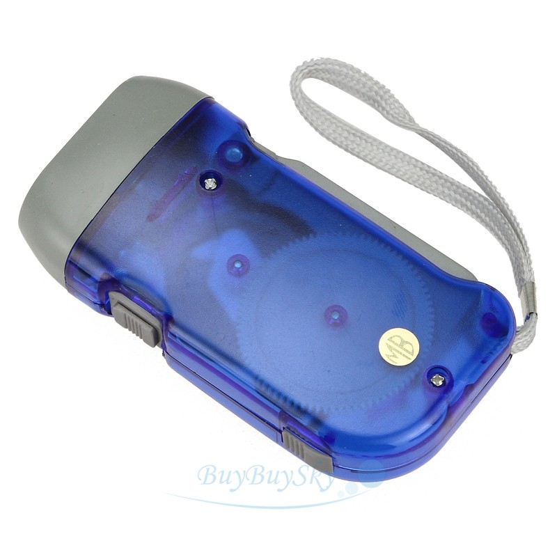 4PCS Hand Press Crank Flashlight Squeeze Powered No Battery LED Light Emergency