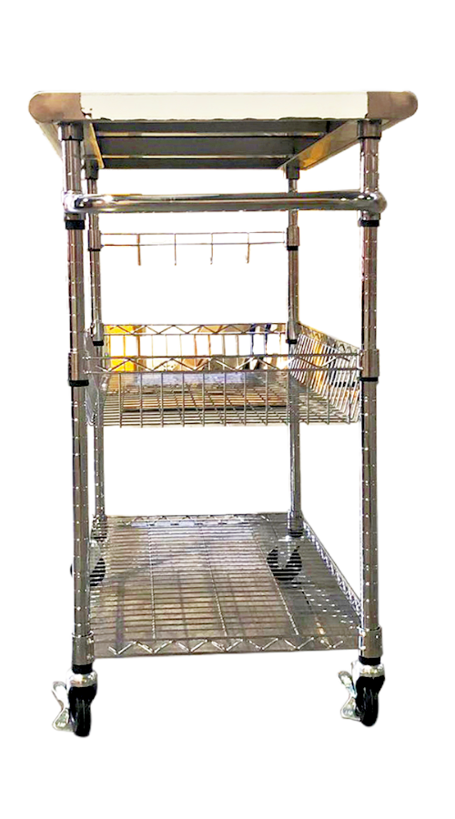 3 Tier Utility Cart for Kitchen Bakery Restaurant Catering Wire Rack Table
