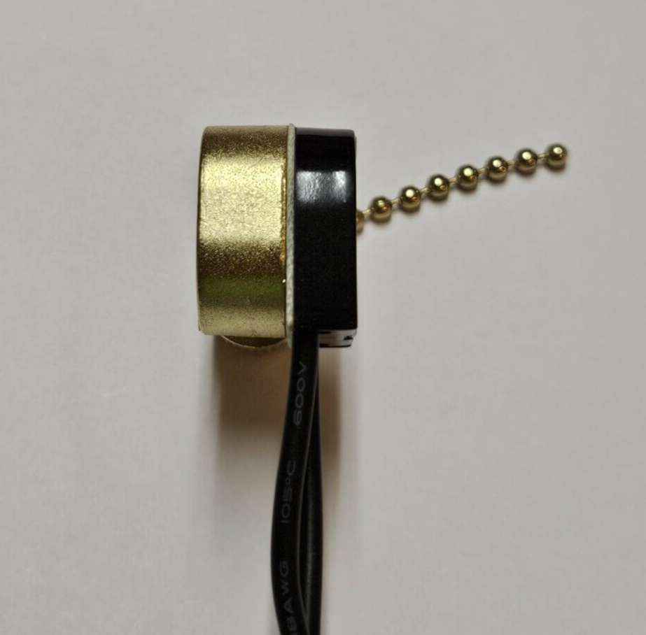 ZING EAR PULL CHAIN SWITCH WITH METAL SHELL FOR CANOPY OR CEILING FAN LIGHT 109G
