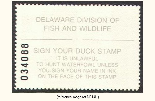 D2K Delaware Duck Stamp 1993 $5.00 Hunter
