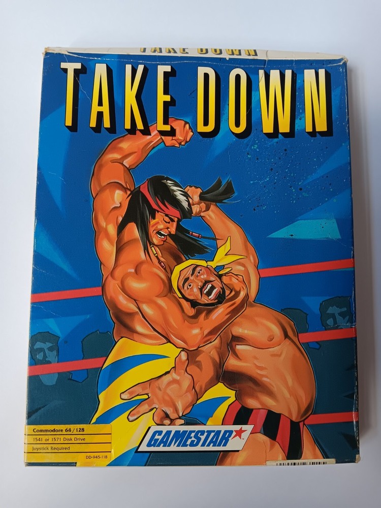 Commodore 64/128 Take Down Computer Game Software Tested/Works Gamestar